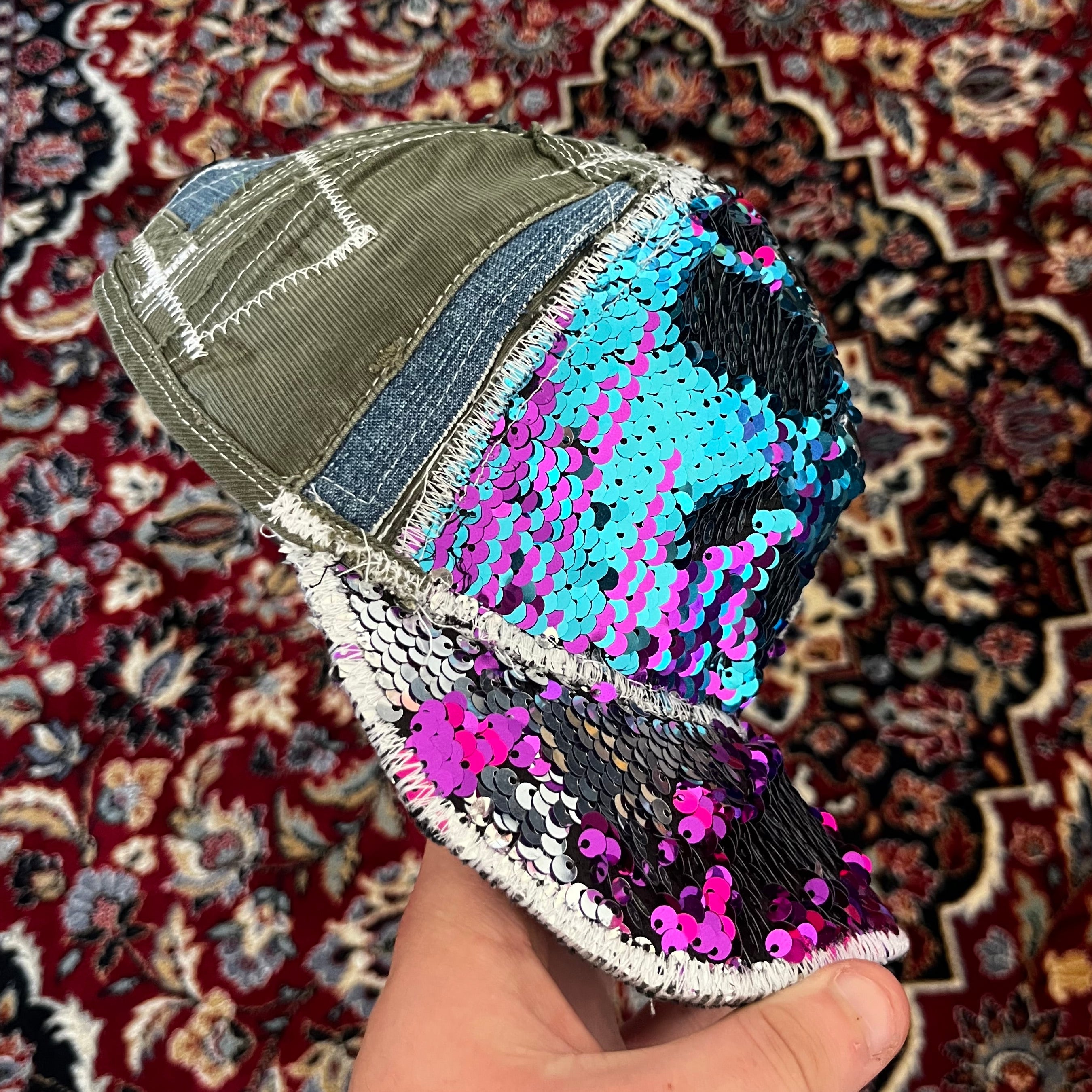 Sequin cap #1