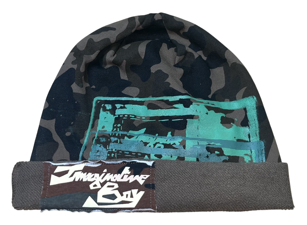Camo laptop beanie