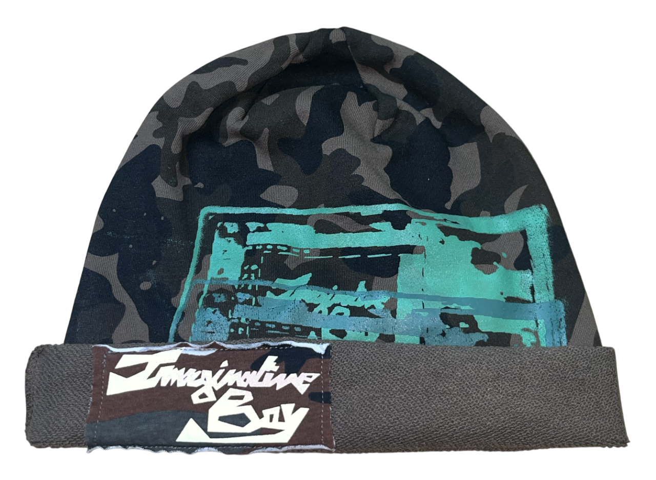 Camo laptop beanie
