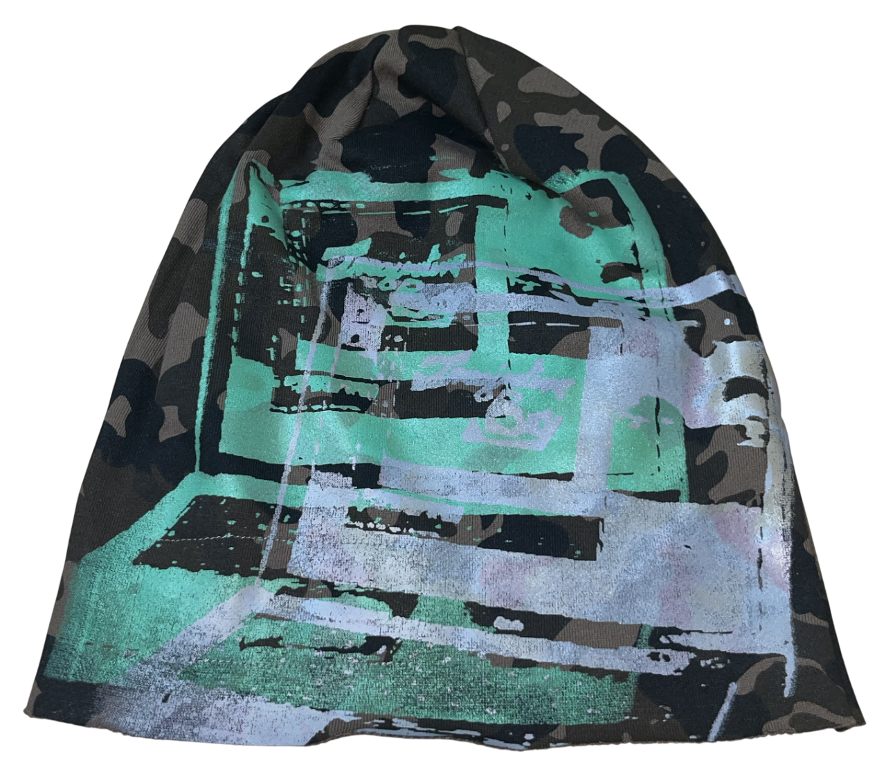 Camo laptop beanie