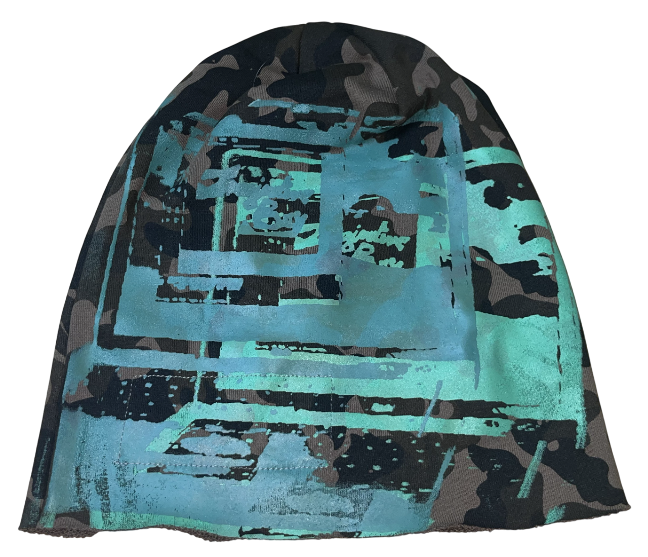 Camo laptop beanie