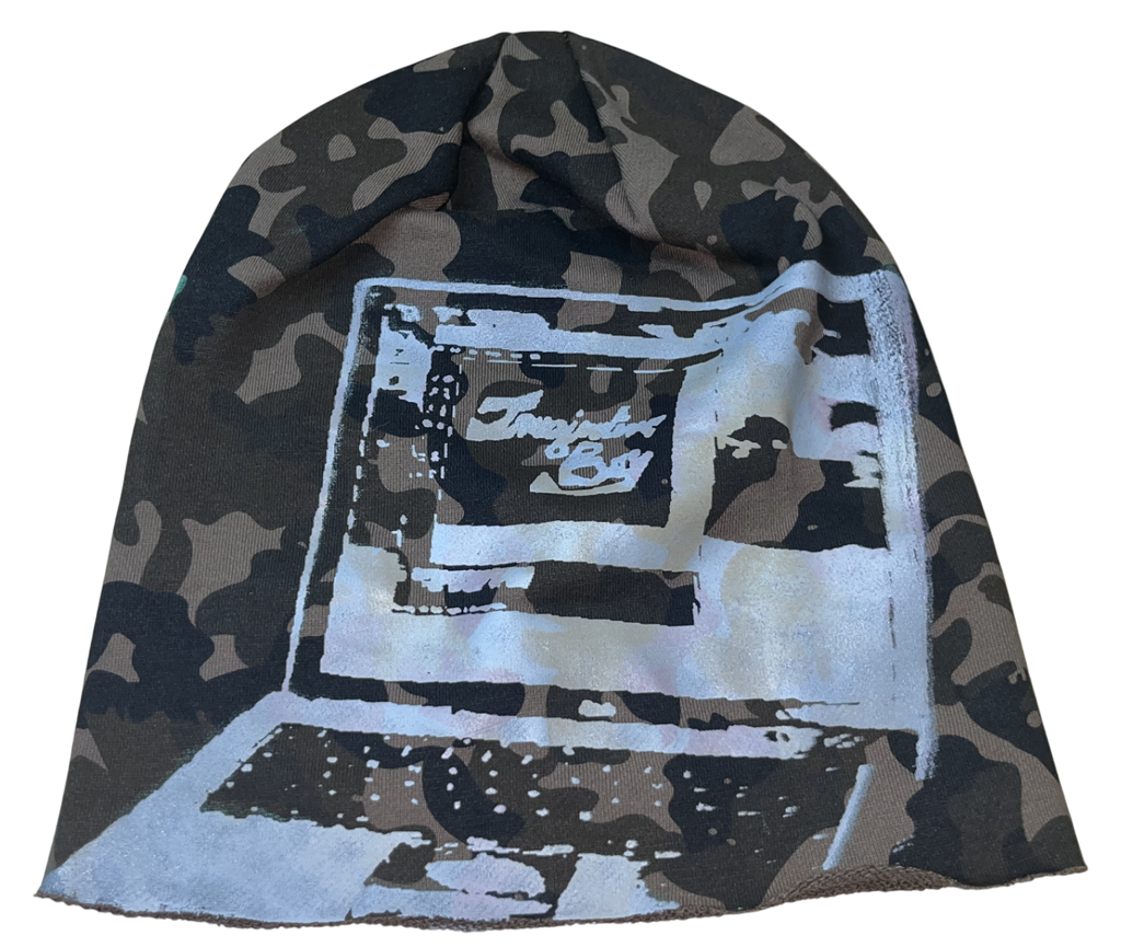 Camo laptop beanie