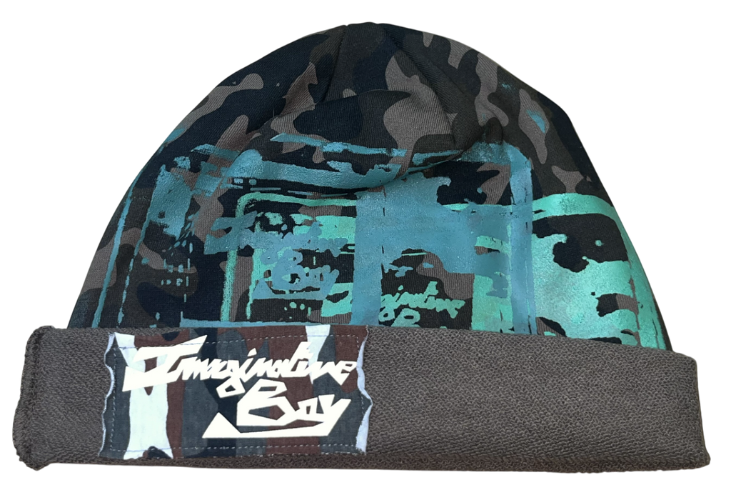 Camo laptop beanie