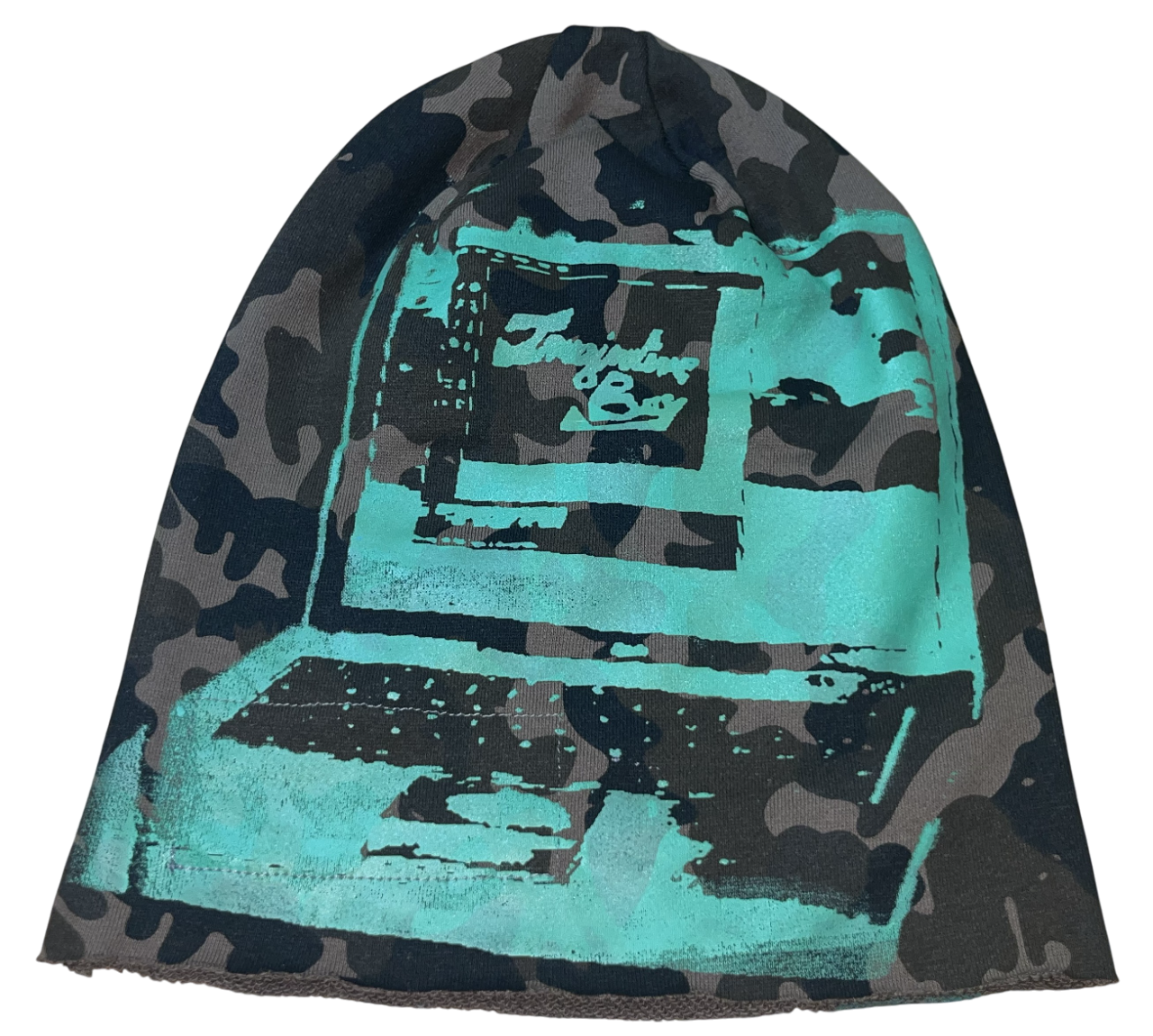Camo laptop beanie