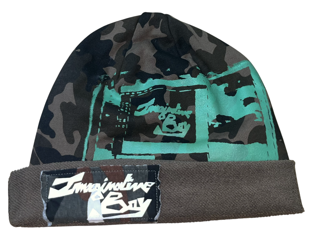 Camo laptop beanie