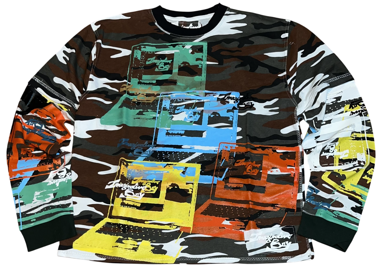 T-shirt manches longues multi-laptop camo